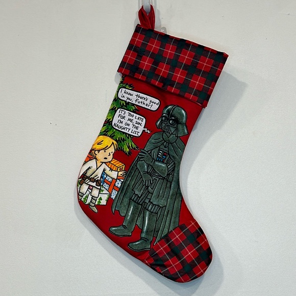 Star Wars Darth Vader Skywalker Father Christmas Stocking Disney Parks Store NEW - Picture 1 of 6